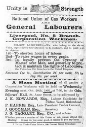 Declaration of the National Union of Gas Workers and General Workers, 1891